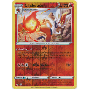 Cinderace - 034/202 (Reverse Foil)