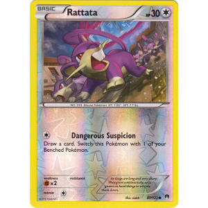 Rattata - 87/122 (Reverse Foil)