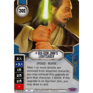 Qui-Gon Jinn's Lightsaber – SWCCG Cards