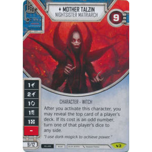 Nightsister Matriarch Sold with Matching Die Legacies Star War Mother Talzin Nightsister Matriarch Sold with Matching Die Legacies Star War Mother Talzin