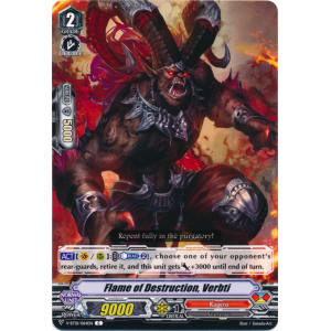 Flame of Destruction, Verbti