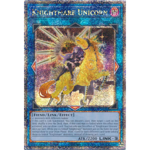 Knightmare Unicorn [Alt Art] (Quarter Century Secret Rare)