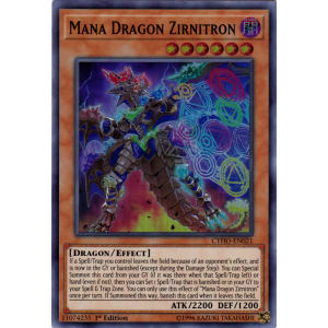 BONUS Mana Dragon Zirnitron CYHO-EN021 1st Edition Super Rare NM