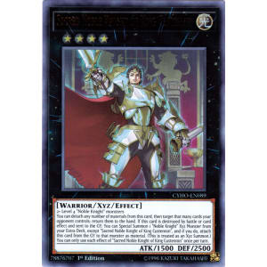Sacred Noble Knight of King Custennin CYHO-EN089 Cybernetic Horizons Yugioh