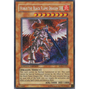 Horus The Black Flame Dragon LV8 - EEN-ENSE1 - Secret Rare