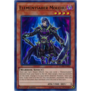Yugioh Elementsaber Molehhu FLOD-EN024 Ultra Rare 1st Edition