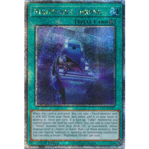 thumbnail interactive-video image 1 of Nightmare Throne LEDE-JP061 - Super Rare Japanese Yu-Gi-Oh Card From Legacy Of Destruction (Near Mint) 1 of 2