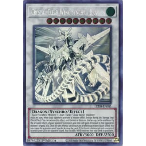 Crystal Clear Wing Synchro Dragon Ghost Rare Crystal Clear Wing Synchro Dragon Ghost Rare