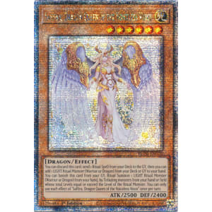 Saffira, Dragon Queen of the Voiceless Voice (Quarter Century Secret Rare)