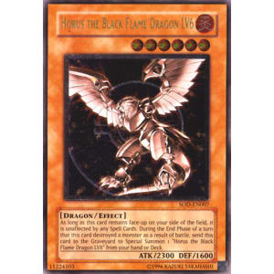 Yugioh Horus The Black Flame Dragon LV6 SOD-EN007 Ultimate Rare NM