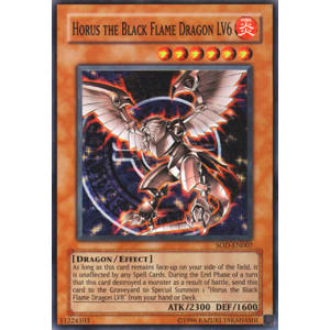 Mavin  Horus the Black Flame Dragon LV4 Ultimate Rare SOD-EN006