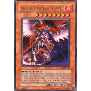 Ultimate Rare - Horus the Black Flame Dragon LV8 - SOD-EN008 1st Edition