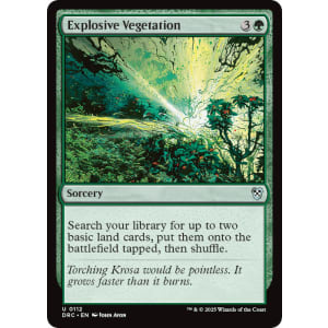 Explosive Vegetation