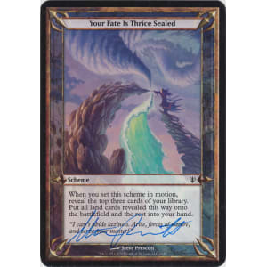 Your Fate Is Thrice Sealed Signed by Steve Prescott