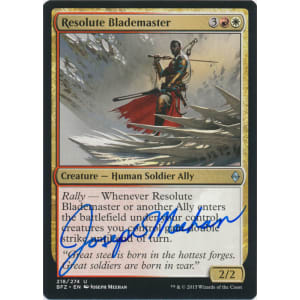 Resolute Blademaster Signed by Joseph Meehan