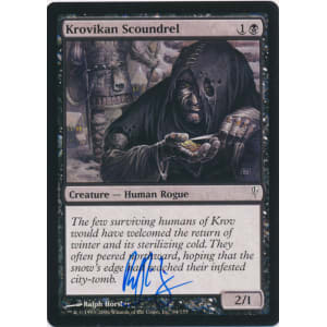 Krovikan Scoundrel Signed by Ralph Horsley