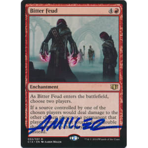 Bitter Feud Signed by Aaron Miller (Commander 2014 Edition)