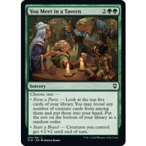 You Meet in a Tavern