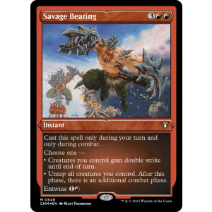 Savage Beating (Foil-Etched)