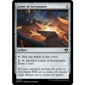 Letter of Acceptance