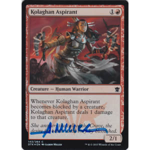 Kolaghan Aspirant FOIL Signed by Aaron Miller