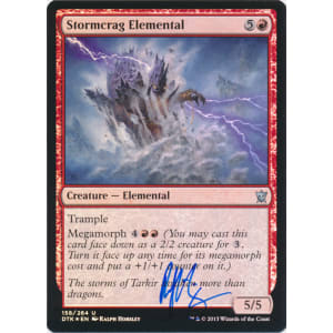 Stormcrag Elemental FOIL Signed by Ralph Horsley