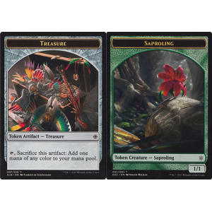 Saproling (Token) // Treasure (Token)