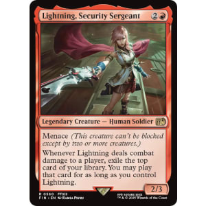 Lightning, Security Sergeant