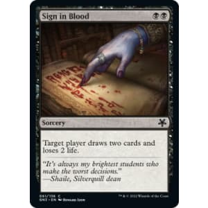 Sign in Blood