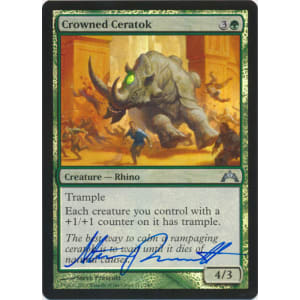 Crowned Ceratok FOIL Signed by Steve Prescott