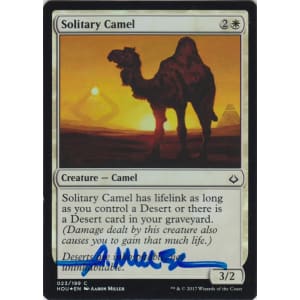 Solitary Camel FOIL Signed by Aaron Miller