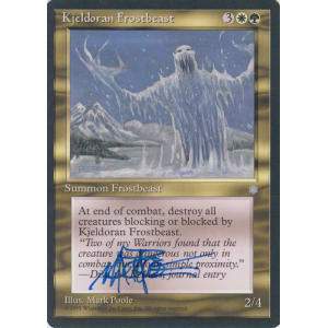 Kjeldoran Frostbeast Signed by Mark Poole