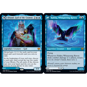 Alrund, God of the Cosmos // Hakka, Whispering Raven