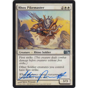 Rhox Pikemaster Signed by Steve Prescott