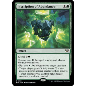 Inscription of Abundance
