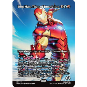 iron man mtg cards Treasure Token Iron Man Marvel Secret Lair Non Foil NM