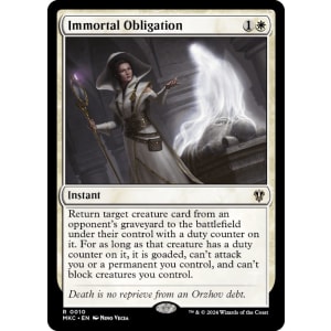 Immortal Obligation