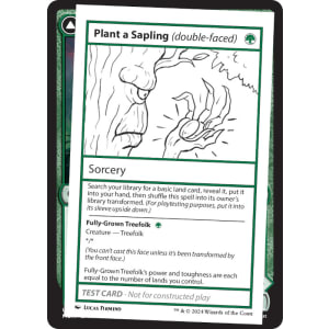 Plant a Sapling (double-faced) // Fully-Grown Treefolk