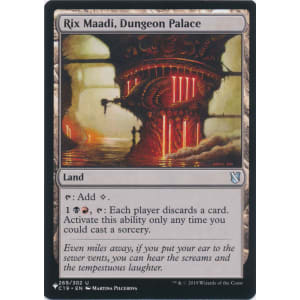 Rix Maadi, Dungeon Palace