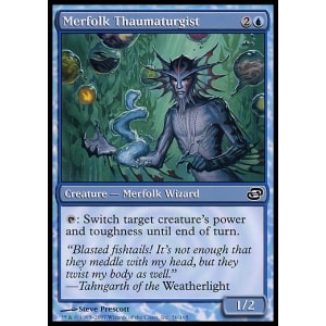 Merfolk Thaumaturgist FOIL Planar Chaos NM Blue Common MAGIC MTG CARD ABUGames Merfolk Thaumaturgist FOIL Planar Chaos NM Blue Common MAGIC MTG CARD ABUGames