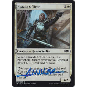 Haazda Officer FOIL Signed by Aaron Miller