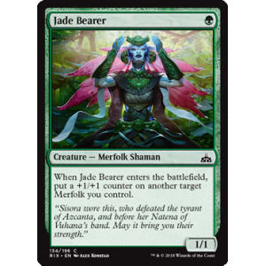 Jade Bearer FOIL Rivals of Ixalan NM Green Common MAGIC MTG CARD ABUGames 
