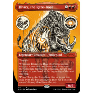 Ilharg, the Raze-Boar (Foil-Etched)