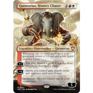 Quintorius, History Chaser