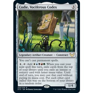 Codie, Vociferous Codex