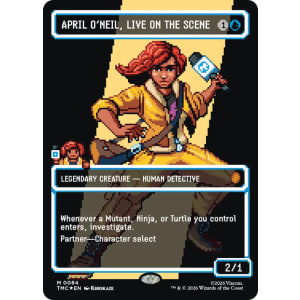 April O'Neil, Live on the Scene (Pixel Art Surge Foil)