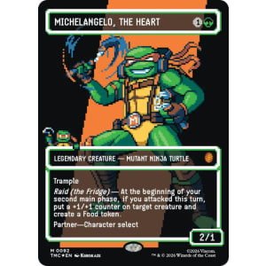 Michelangelo, the Heart (Pixel Art Surge Foil)
