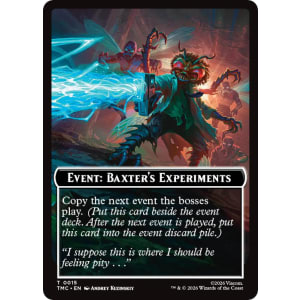 Event: Baxter's Experiments