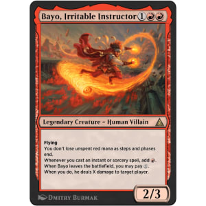 Bayo, Irritable Instructor