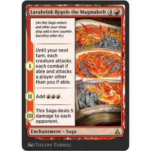 Lavabrink Repels the Magmaloth